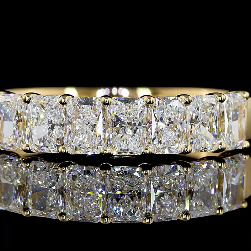 1ctw Prong Radiant Seven Stone Band