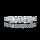 1ctw Prong East West Radiant Half Eternity Band