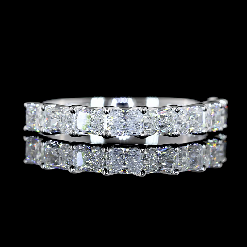 1ctw Prong East West Radiant Half Eternity Band