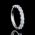 1ctw Prong East West Radiant Half Eternity Band