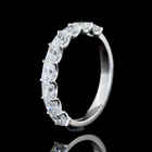 1ctw Prong East West Radiant Half Eternity Band