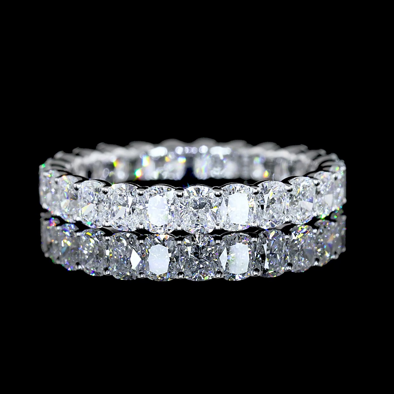 2-1/4ctw Prong Cushion Eternity Band