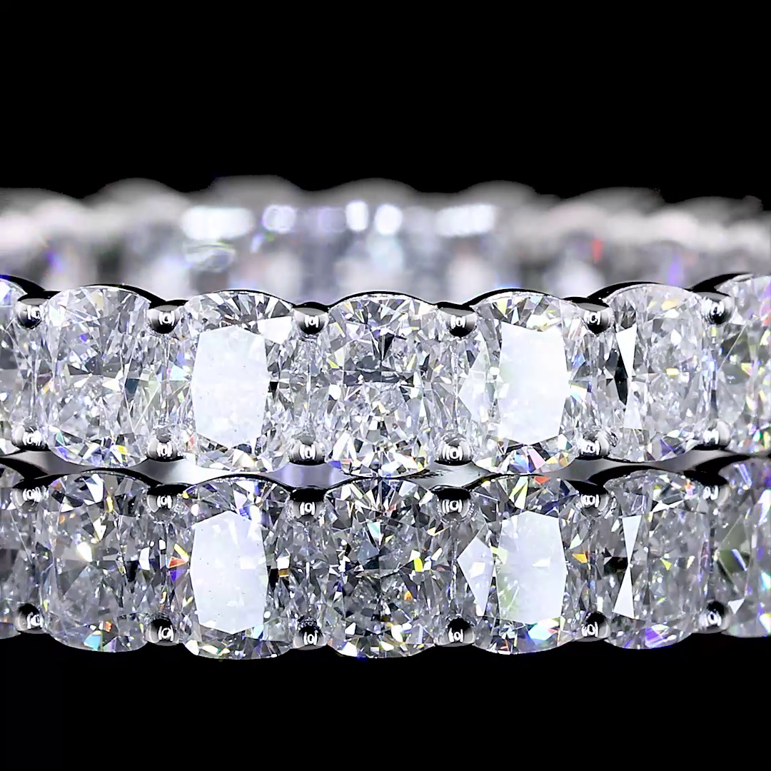 2-1/4ctw Prong Cushion Eternity Band