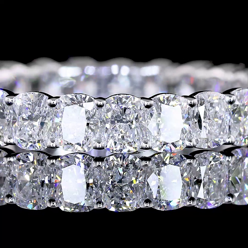 2-1/4ctw Prong Cushion Eternity Band