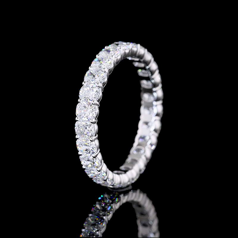 2-1/4ctw Prong Cushion Eternity Band