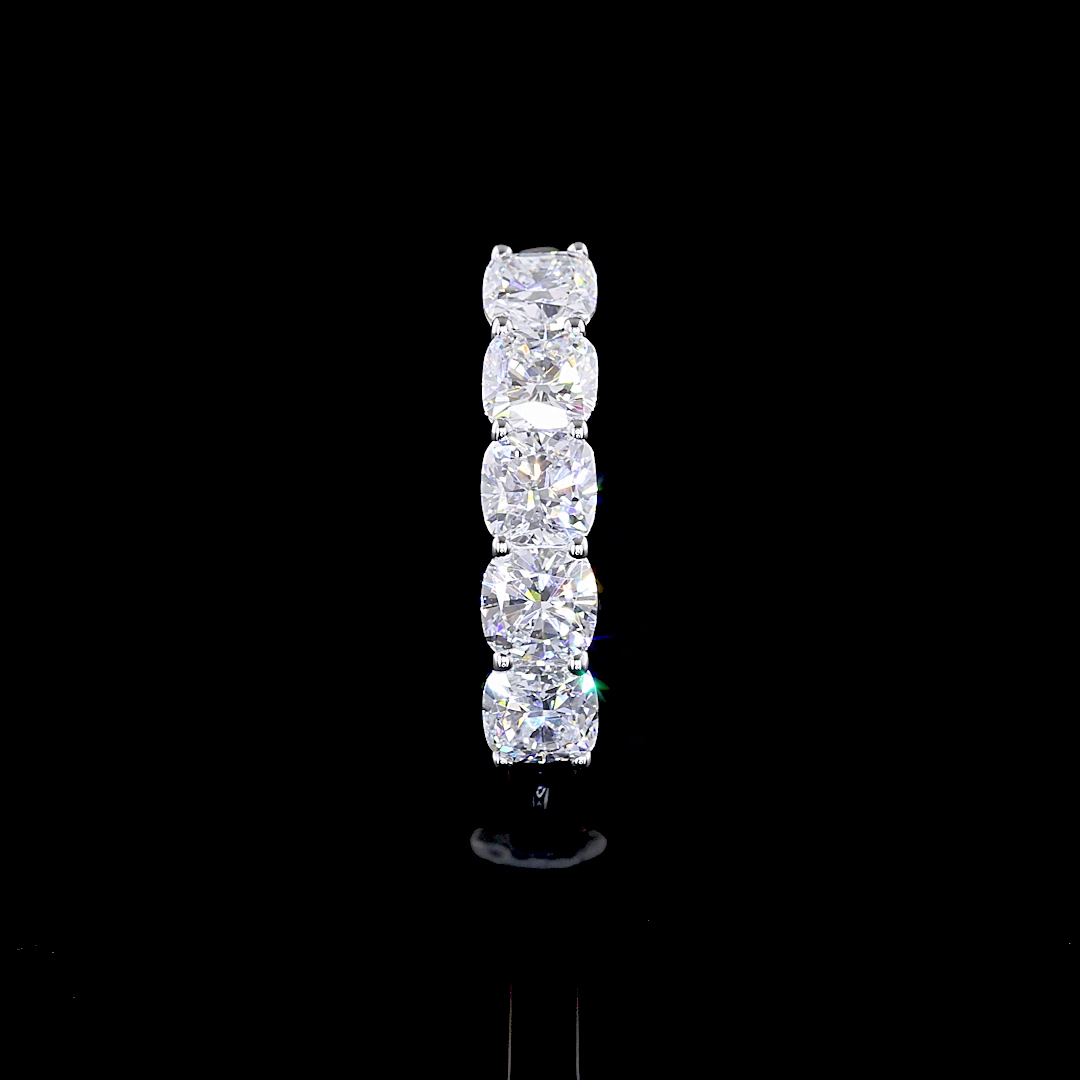 1ctw Prong Cushion Five Stone Band