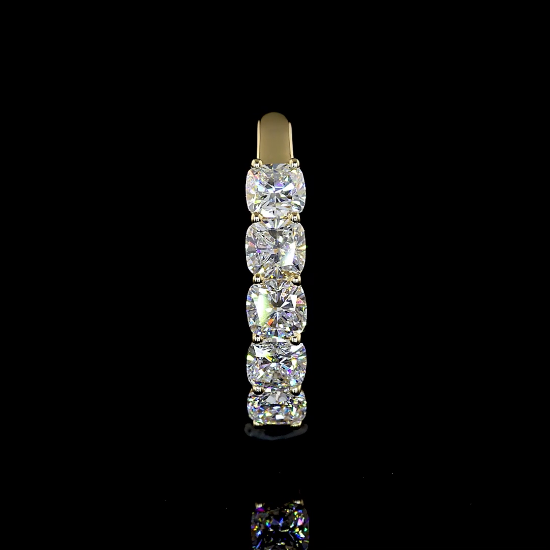 1ctw Prong Cushion Five Stone Band