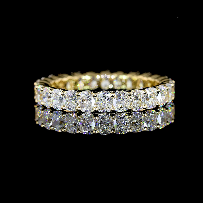 2-1/4ctw Prong Cushion Eternity Band