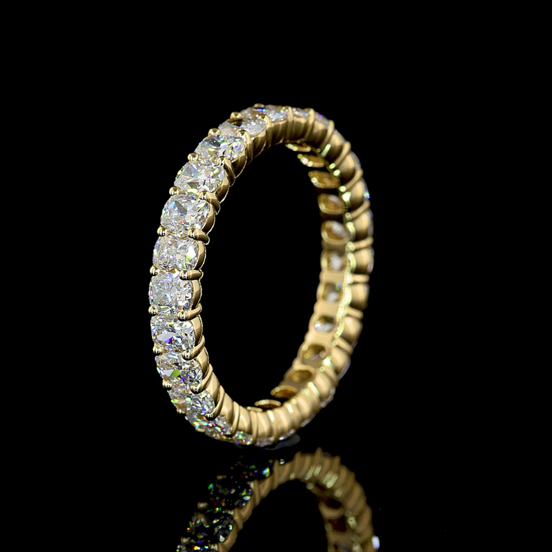 2-1/4ctw Prong Cushion Eternity Band