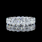 5ctw Cushion Prong Diamond Eternity Band