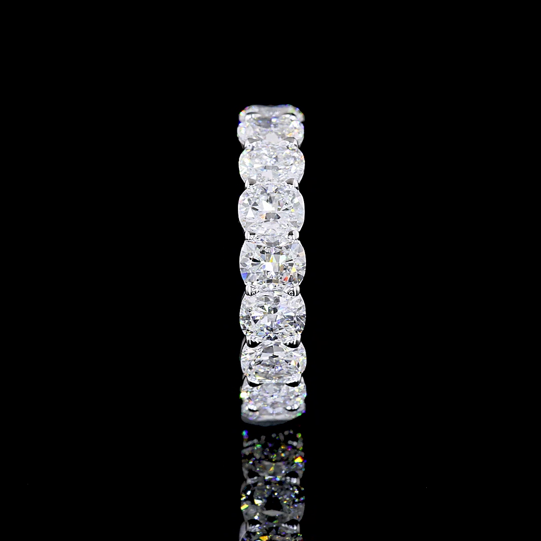 5ctw Cushion Prong Diamond Eternity Band