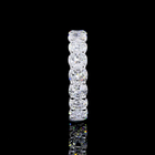 5ctw Cushion Prong Diamond Eternity Band