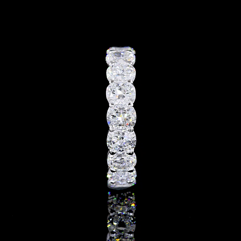 5ctw Cushion Prong Diamond Eternity Band
