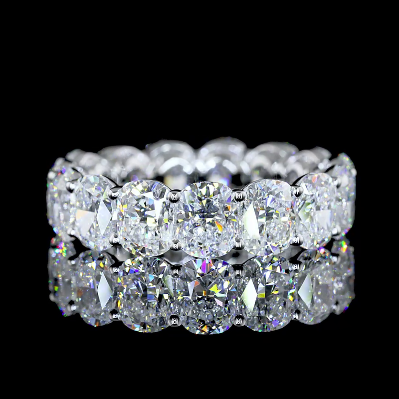 7ctw Cushion Prong Diamond Eternity Band