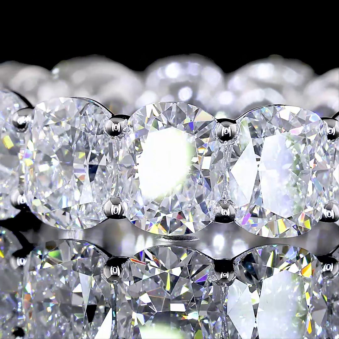 7ctw Cushion Prong Diamond Eternity Band