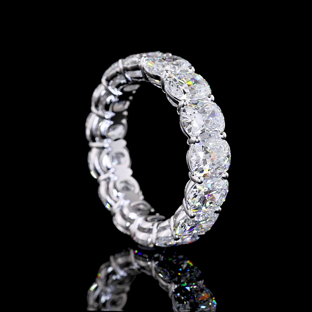 7ctw Cushion Prong Diamond Eternity Band