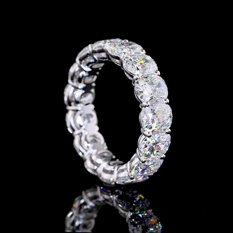 7ctw Cushion Prong Diamond Eternity Band