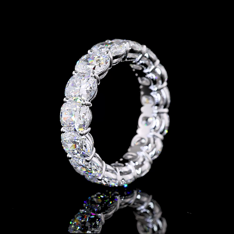 7ctw Cushion Prong Diamond Eternity Band
