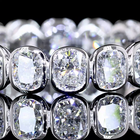 2ctw Bezel Cushion Eternity Band