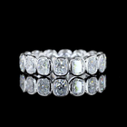 3ctw Cushion Bezel Diamond Eternity Band