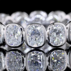 3ctw Cushion Bezel Diamond Eternity Band