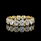 3ctw Cushion Bezel Diamond Eternity Band