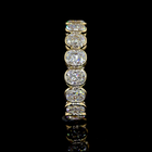 3ctw Cushion Bezel Diamond Eternity Band