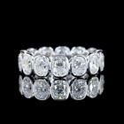 5ctw Cushion Bezel Diamond Eternity Band