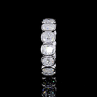 5ctw Cushion Bezel Diamond Eternity Band