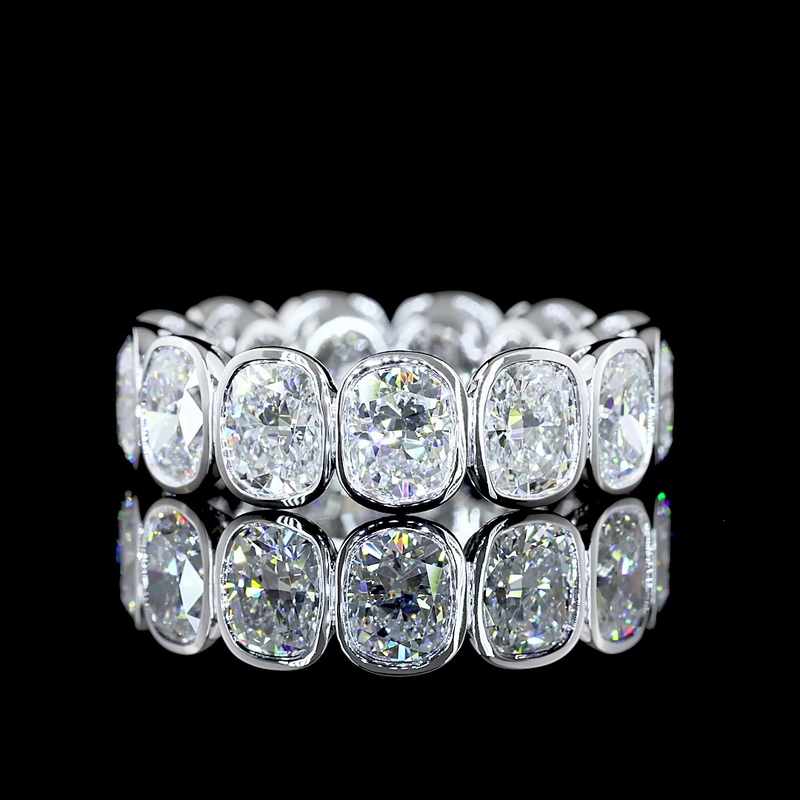 7ctw Cushion Bezel Diamond Eternity Band