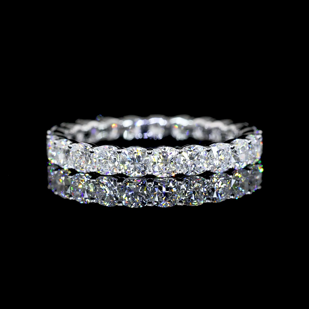 2-1/4ctw Prong Cushion Eternity Band