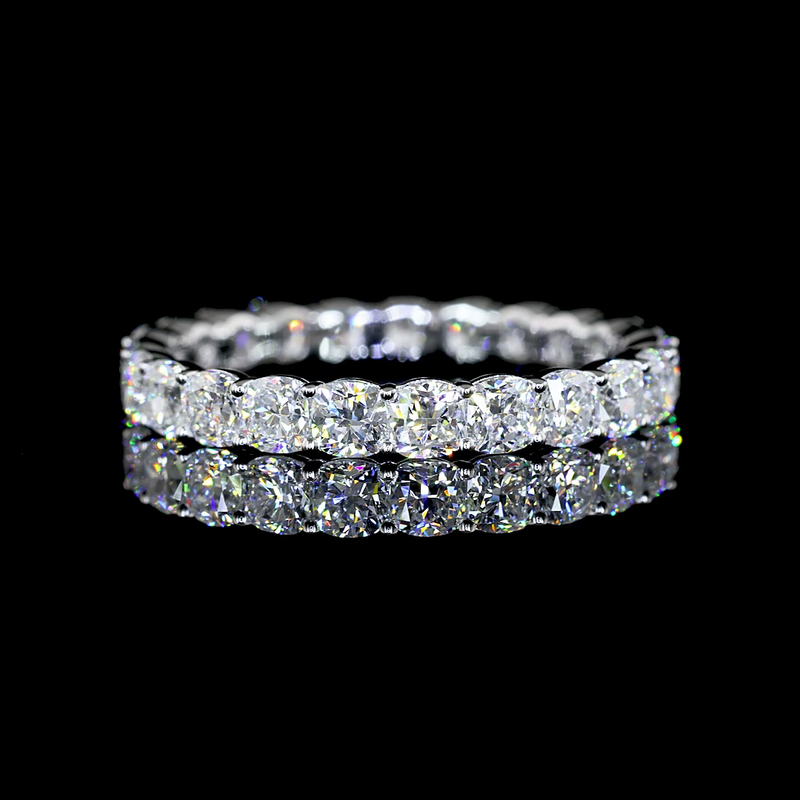 2-1/4ctw Prong Cushion Eternity Band
