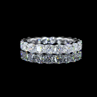 4ctw Cushion Prong Diamond Eternity Band