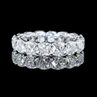 5ctw Cushion Prong Diamond Eternity Band