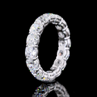 5ctw Cushion Prong Diamond Eternity Band