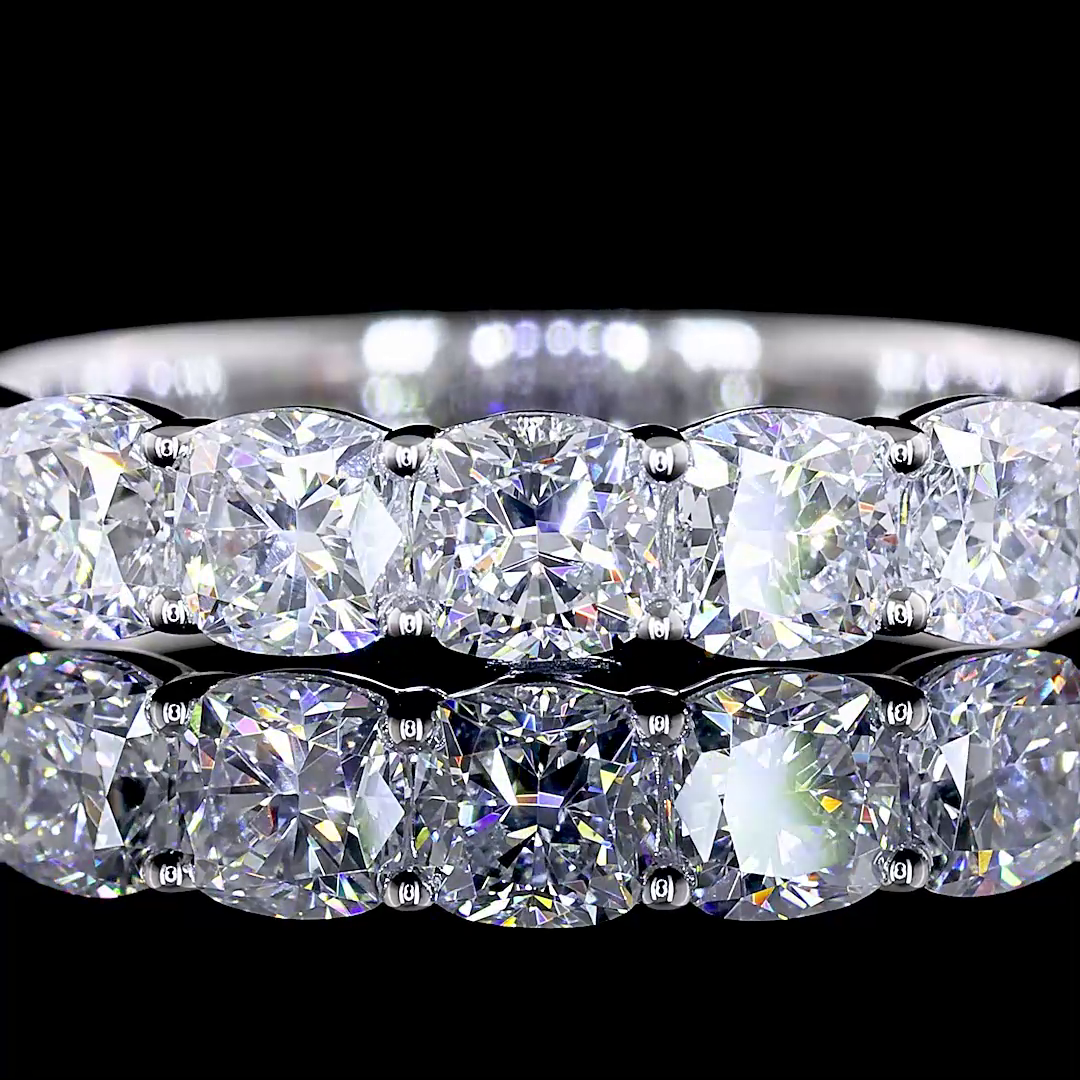 1ctw Prong Cushion Seven Stone Band