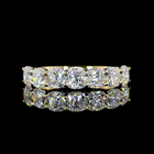 2ctw Prong Cushion Seven Stone Band