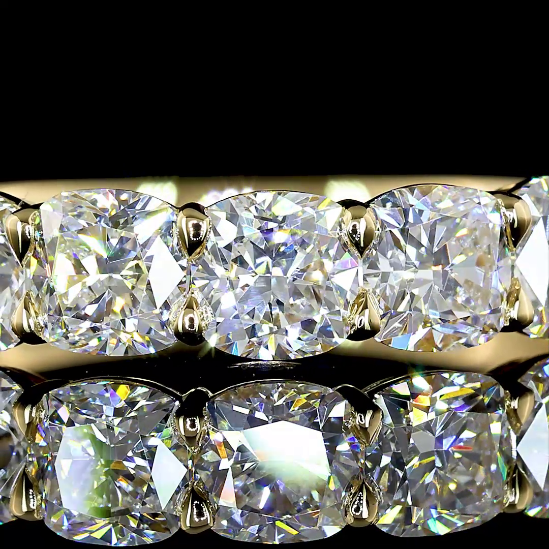 2ctw Prong Cushion Seven Stone Band