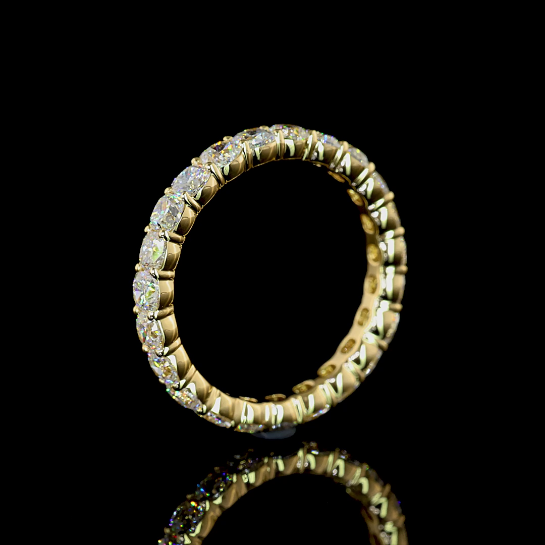2-1/4ctw Prong Cushion Eternity Band