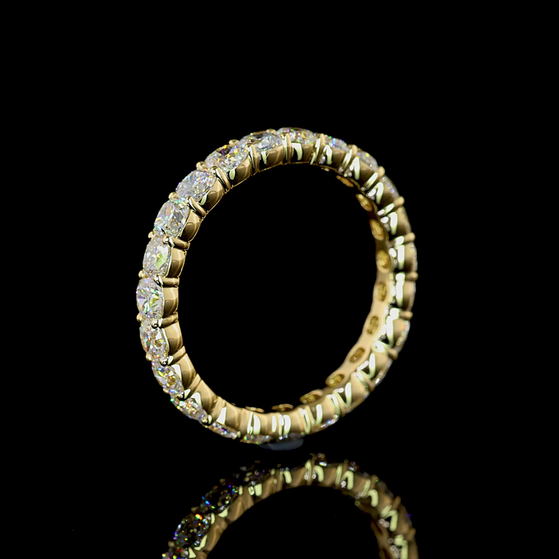 2-1/4ctw Prong Cushion Eternity Band