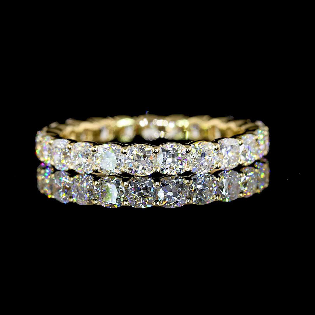 2-1/4ctw Prong Cushion Eternity Band