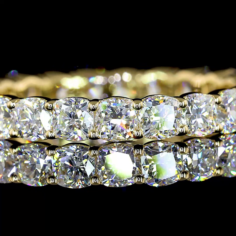 2-1/4ctw Prong Cushion Eternity Band