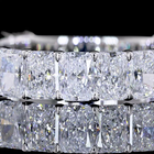 3ctw Radiant Prong Diamond 3/4 Eternity Band