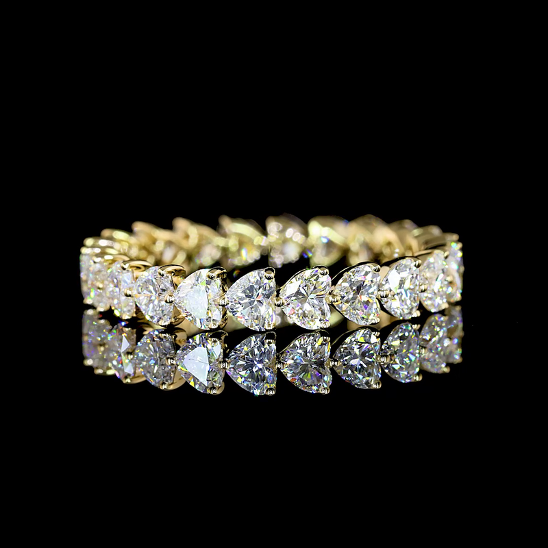 2-1/4ctw Prong East West Heart Eternity Band