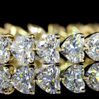 2-1/4ctw Prong East West Heart Eternity Band