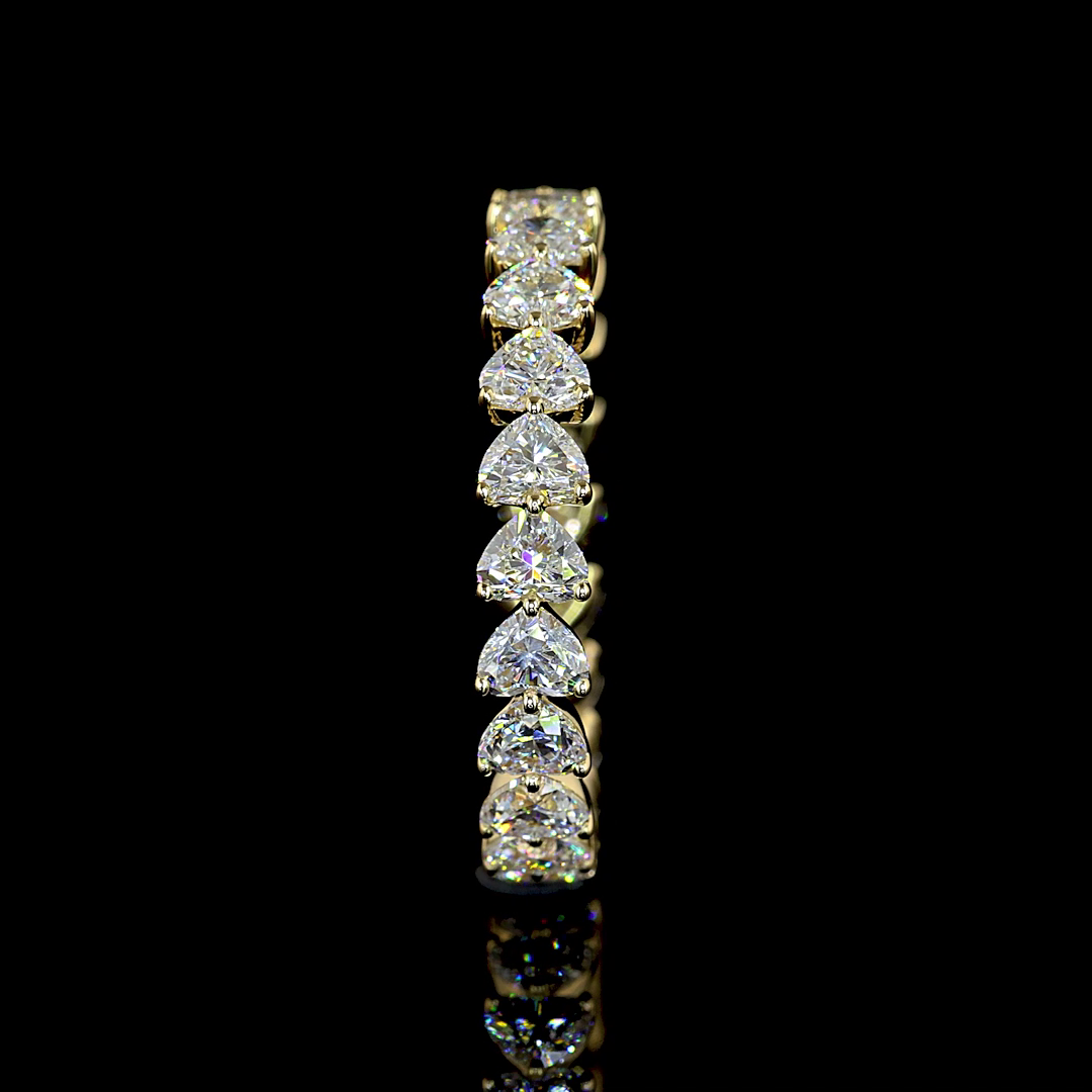 2-1/4ctw Prong East West Heart Eternity Band