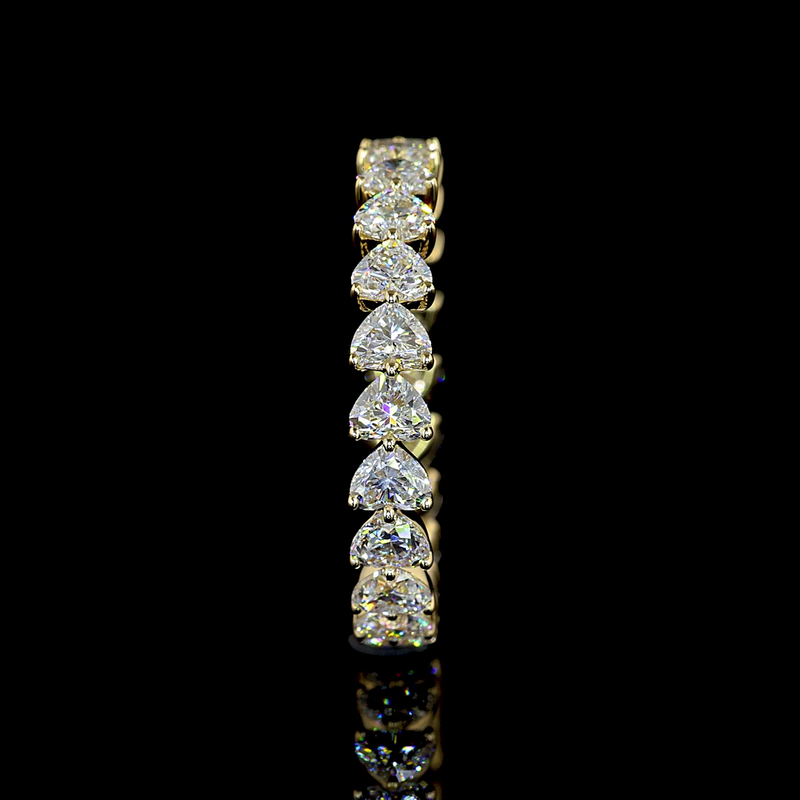 2-1/4ctw Prong East West Heart Eternity Band