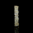 3-1/4ctw Prong Inclined Pear Half Eternity Band