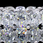10ctw Cushion Prong Diamond Eternity Band
