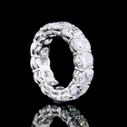 10ctw Cushion Prong Diamond Eternity Band